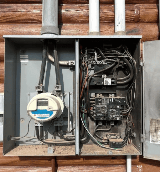 Outdoor panel before