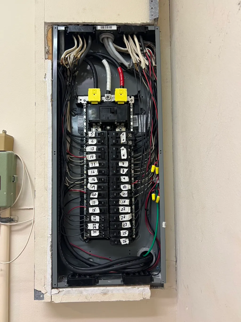 Panel after rewire