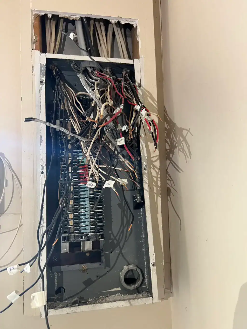 Panel before rewire